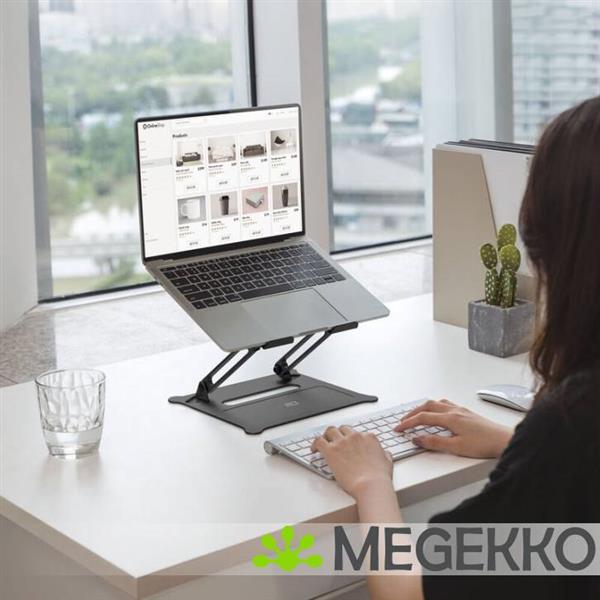 Grote foto act laptopstandaard. aluminium. inklapbaar. traploos in hoogte verstelbaar computers en software overige computers en software