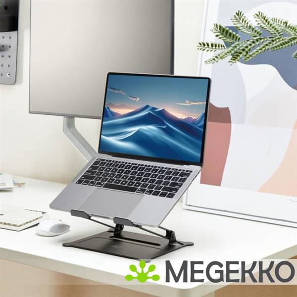 Grote foto act laptopstandaard. aluminium. inklapbaar. traploos in hoogte verstelbaar computers en software overige computers en software