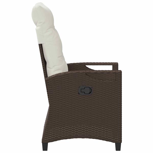 Grote foto vidaxl recliner tuinstoelen 56 x 60 x 112 cm staal tuin en terras tuinmeubelen