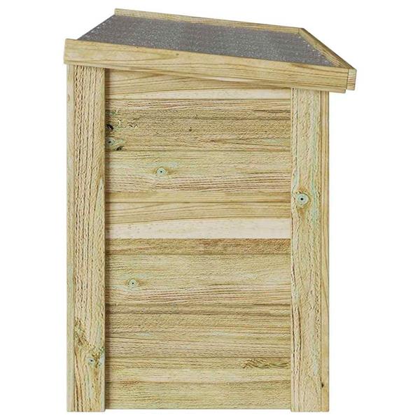 Grote foto vidaxl opbergbox naturel 119 x 44 5 x 58 cm ge mpregneerd grenenhout tuin en terras overige tuin en terras