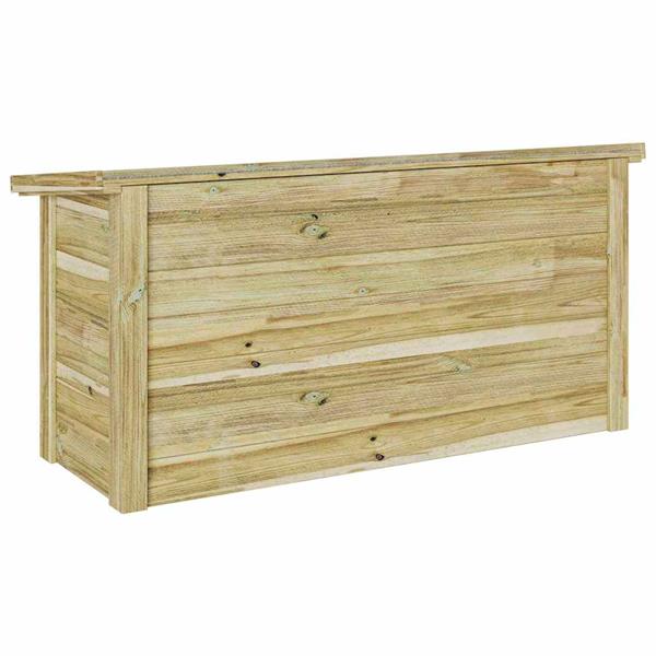 Grote foto vidaxl opbergbox naturel 119 x 44 5 x 58 cm ge mpregneerd grenenhout tuin en terras overige tuin en terras