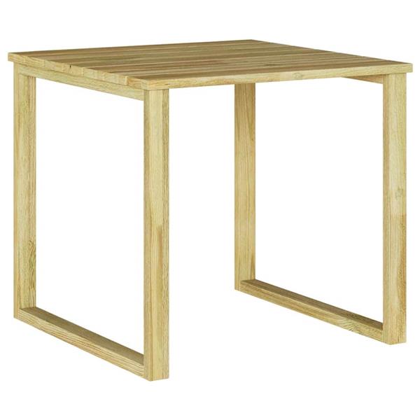 Grote foto vidaxl tafel naturel 50 5 x 50 x 46 cm ge mpregneerd grenenhout tuin en terras tuinmeubelen