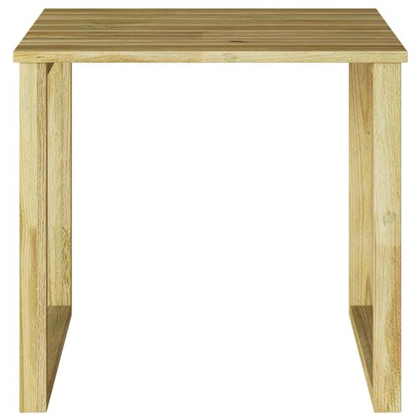 Grote foto vidaxl tafel naturel 50 5 x 50 x 46 cm ge mpregneerd grenenhout tuin en terras tuinmeubelen