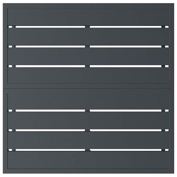 Grote foto vidaxl buitenmeubilair antraciet 70 x 70 5 x 32 cm staal tuin en terras tuinmeubelen