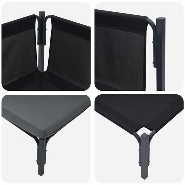 Grote foto vidaxl buitenmeubilair 2 pcs antraciet 80 x 80 x 71 cm staal tuin en terras tuinmeubelen