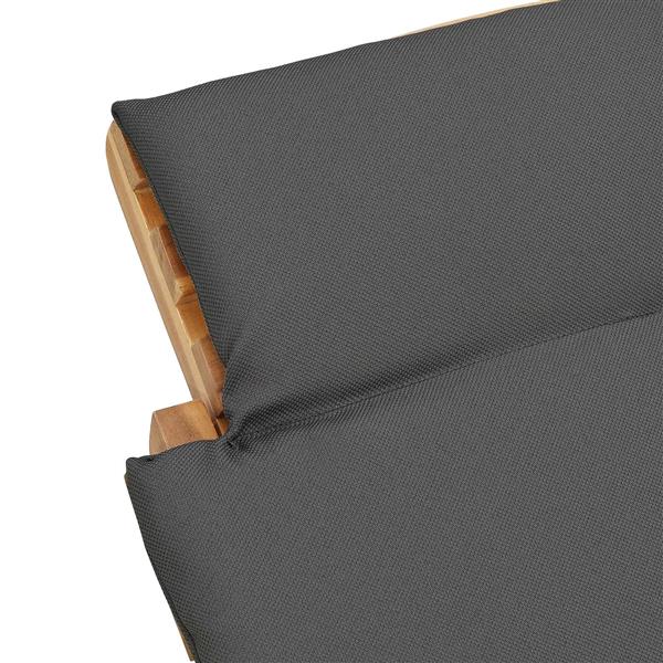 Grote foto vidaxl tuininfurniture sunlounger met kussen bruin 198 x 55 x 58 5 cm tuin en terras tuinmeubelen