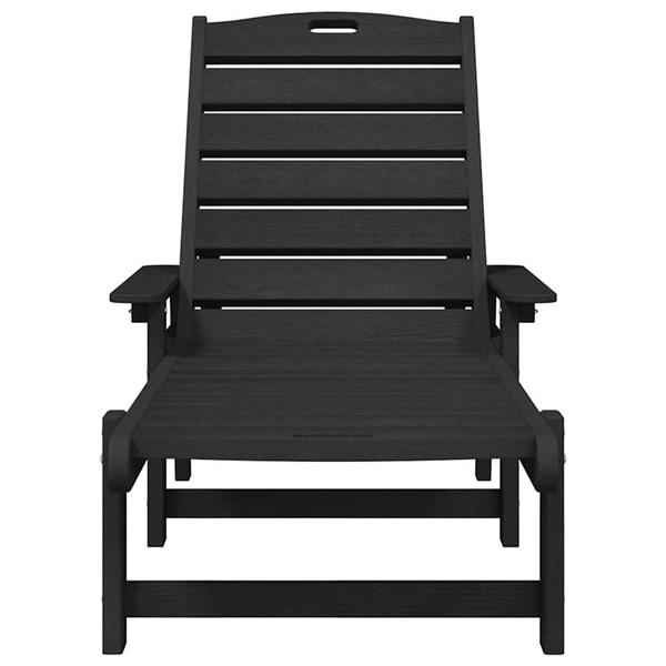 Grote foto vidaxl ligstoel zwart 195 5 x 53 x 98 5 cm hdpe tuin en terras tuinmeubelen