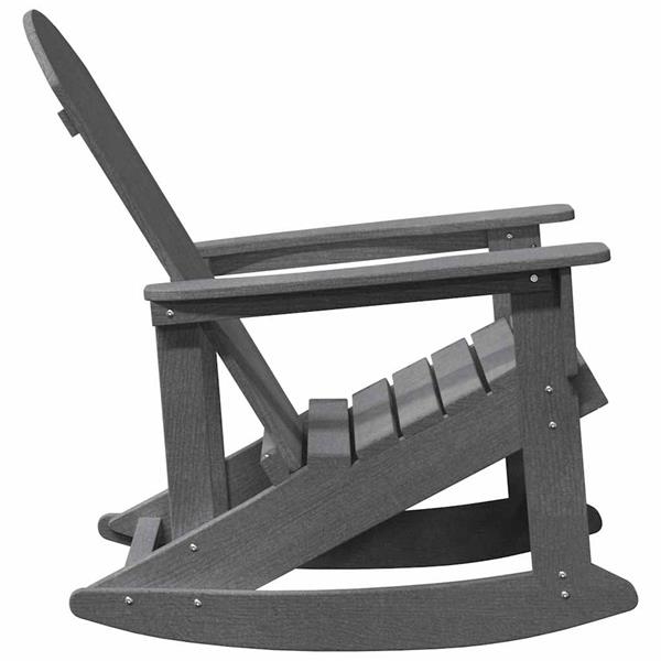 Grote foto vidaxl adirondack schommelstoel lichtgrijs 92 x 73 5 x 92 cm hdpe tuin en terras tuinmeubelen