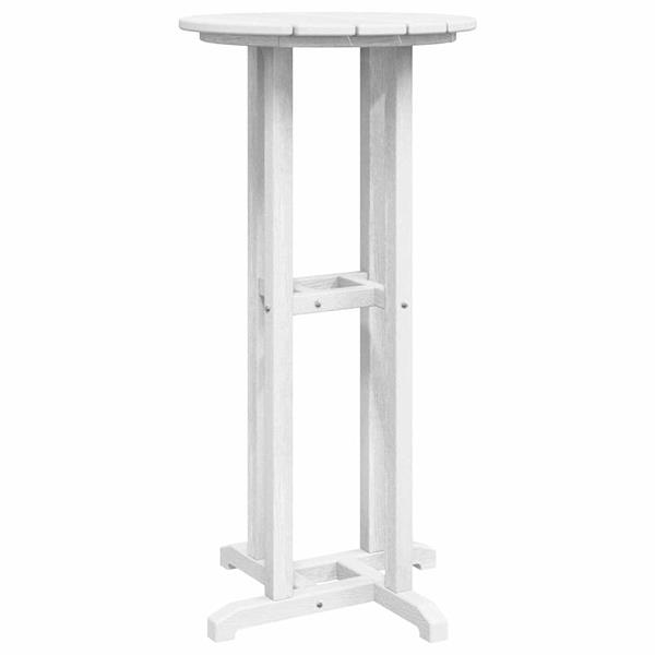 Grote foto vidaxl bartafel wit 55 x 55 x 107 cm polyetheen tuin en terras tuinmeubelen