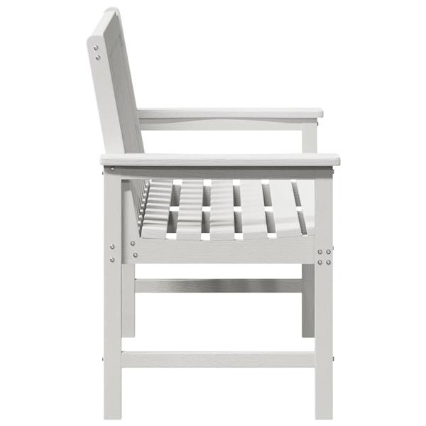 Grote foto vidaxl tuinbank wit 120 x 59 x 88 cm hdpe tuin en terras tuinmeubelen