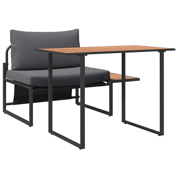 Grote foto vidaxl buiten stalen zsitjes 2 pcs antraciet staal tuin en terras tuinmeubelen