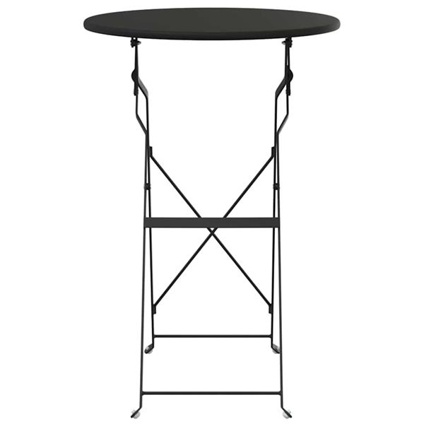 Grote foto vidaxl bistrotafel antraciet 50 x 71 cm poedercoating staal tuin en terras tuinmeubelen