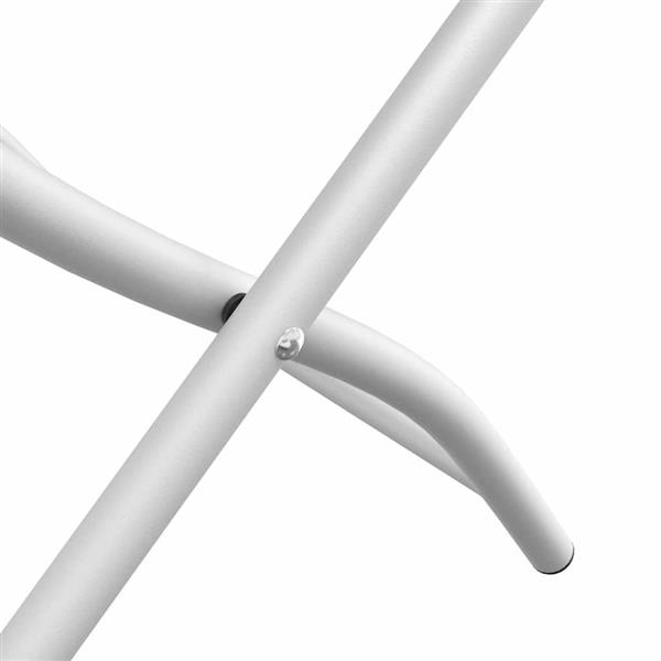 Grote foto vidaxl tuin opvouwbare stoel 2 pcs wit 42 x 52 x 82 cm tuin en terras tuinmeubelen