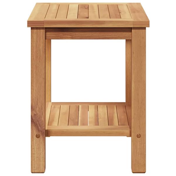 Grote foto vidaxl salontafel bruin 50 x 35 x 45 cm massief teakhout tuin en terras tuinmeubelen