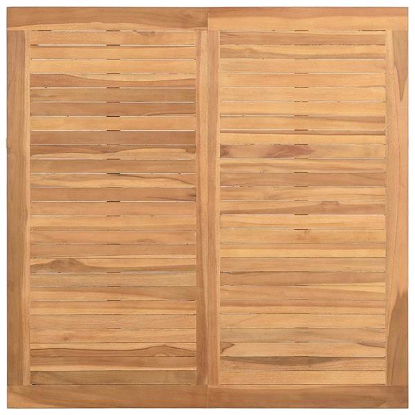 Grote foto vidaxl salontafel bruin 85 x 85 x 45 cm massief teakhout tuin en terras tuinmeubelen