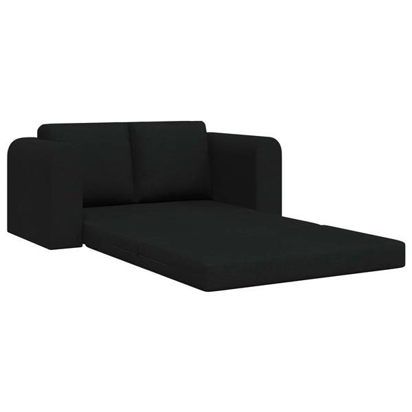 Grote foto vidaxl vouwsofa bed zwart 148 x 71 x 83 cm stof huis en inrichting bankstellen