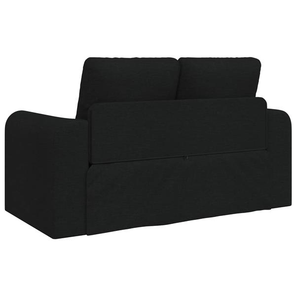 Grote foto vidaxl vouwsofa bed zwart 148 x 71 x 83 cm stof huis en inrichting bankstellen