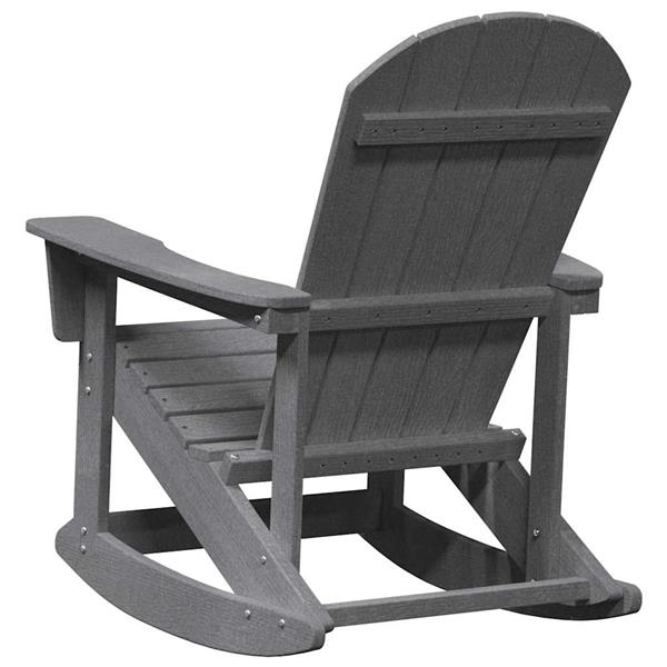 Grote foto vidaxl adirondack schommelstoel lichtgrijs 92 x 73 5 x 92 cm hdpe tuin en terras tuinmeubelen