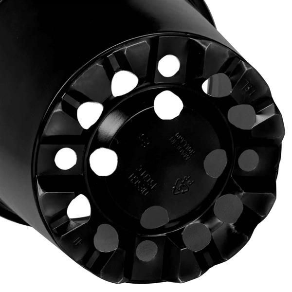 Grote foto vidaxl bloempot 200 pcs zwart 15 x 13 cm kunststof tuin en terras overige tuin en terras