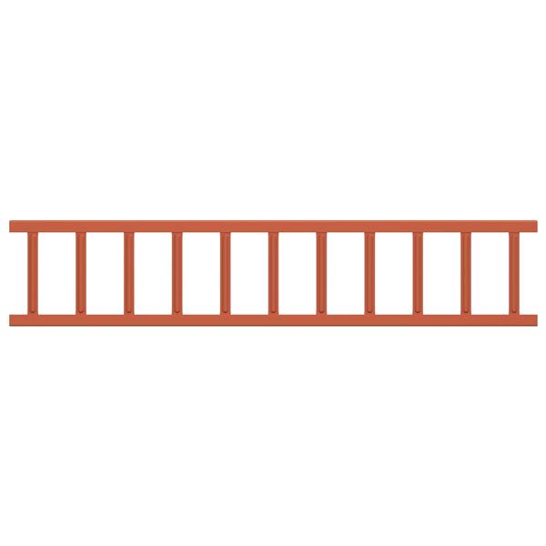 Grote foto vidaxl dak sneeuwbeugel rood 100 x 2 5 x 20 cm staal tuin en terras hekken en schuttingen