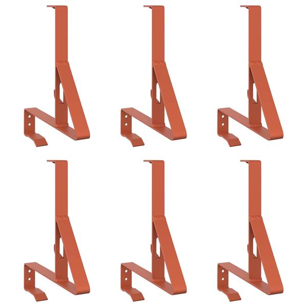 Grote foto vidaxl sneeuwbeveiligingsteun rood 29 5 x 3 x 34 5 cm staal tuin en terras hekken en schuttingen