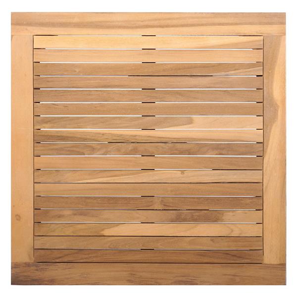 Grote foto vidaxl tuinstafel bruin massief teakhout tuin en terras tuinmeubelen