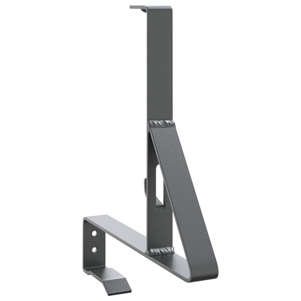 Grote foto vidaxl sneeuwbeveiligingsteun 6 pcs antraciet 29 5 x 3 x 34 5 cm staal tuin en terras hekken en schuttingen