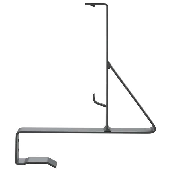 Grote foto vidaxl sneeuwbeveiligingsteun 6 pcs antraciet 29 5 x 3 x 34 5 cm staal tuin en terras hekken en schuttingen