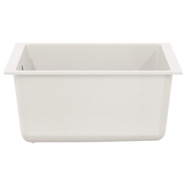 Grote foto vidaxl wasbak wit 370 x 460 mm 80 kwarts en 20 hars huis en inrichting keukens