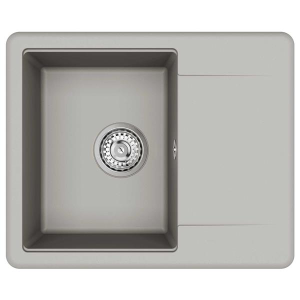 Grote foto vidaxl wasbak grijs 560 x 460 mm 80 kwarts en 20 hars huis en inrichting keukens