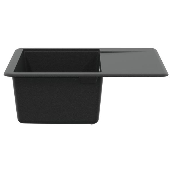 Grote foto vidaxl wasbak zwart 560 x 460 mm 80 kwarts en 20 hars huis en inrichting keukens