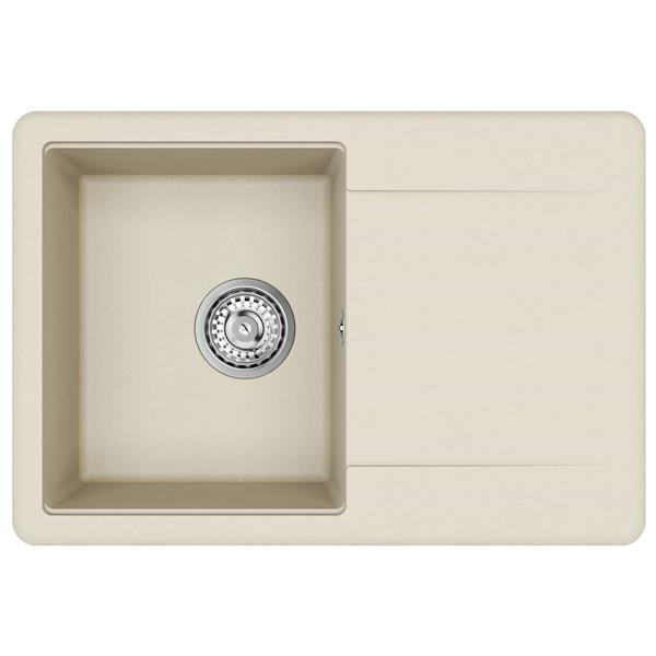 Grote foto vidaxl wasbak beige 670 x 460 mm 80 kwarts en 20 hars huis en inrichting keukens