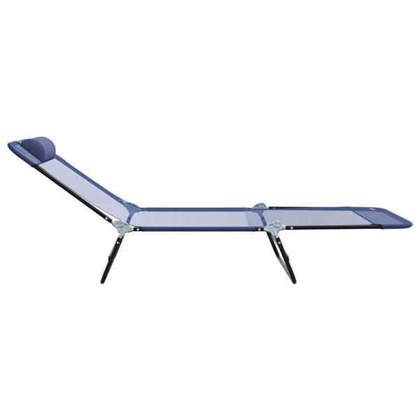 Grote foto vidaxl opvouwbare zonnebed 2 pcs marineblauw 182 x 55 x 85 5 cm tuin en terras tuinmeubelen