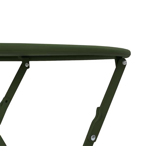 Grote foto vidaxl bistrotafel donkergroen 50 x 71 cm poedercoating staal tuin en terras tuinmeubelen