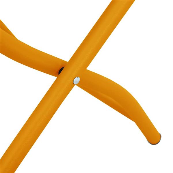 Grote foto vidaxl tuin opvouwbare stoel 2 pcs mosterdgeel 42 x 52 x 82 cm tuin en terras tuinmeubelen