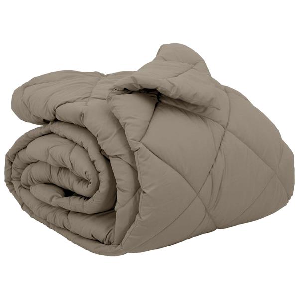 Grote foto vidaxl winter dekbed lichtgrijs 220 x 260 cm microfiber huis en inrichting bedden