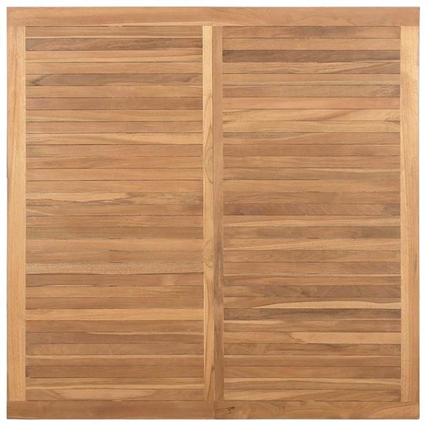 Grote foto vidaxl salontafel bruin 110 x 110 x 45 cm massief teakhout tuin en terras tuinmeubelen