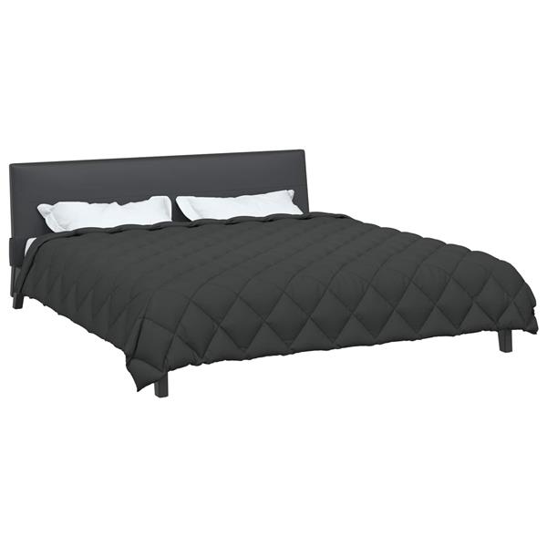 Grote foto vidaxl winter dekbed antraciet 240 x 200 cm microfiber huis en inrichting bedden