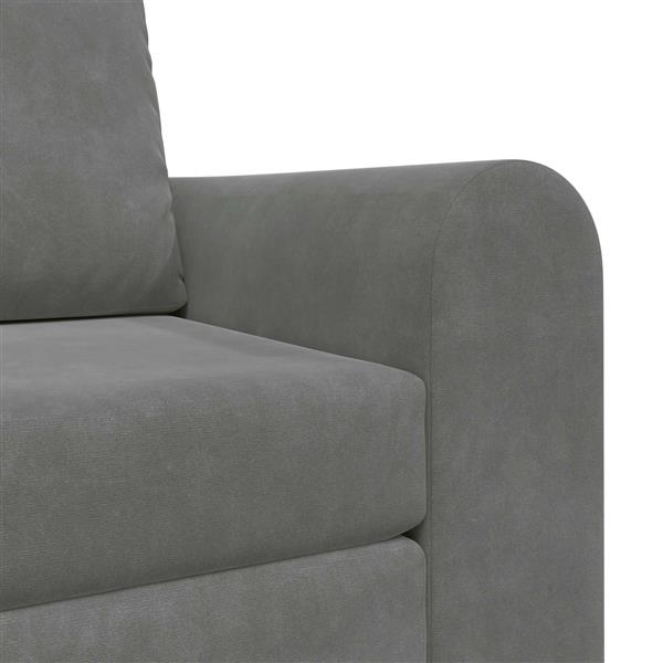 Grote foto vidaxl vouwsofa bed donkergrijs 98 x 71 x 83 cm fluweel huis en inrichting bankstellen