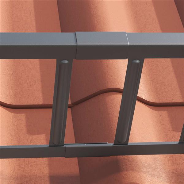 Grote foto vidaxl dak sneeuwbeugel antraciet 300 x 2 5 x 20 cm staal tuin en terras hekken en schuttingen