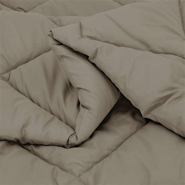 Grote foto vidaxl zomer dekbed lichtgrijs 220 x 200 cm microfiber huis en inrichting bedden