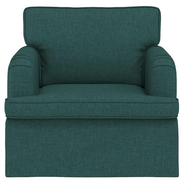 Grote foto vidaxl bank donkergroen 84 x 80 x 85 cm stof huis en inrichting bankstellen