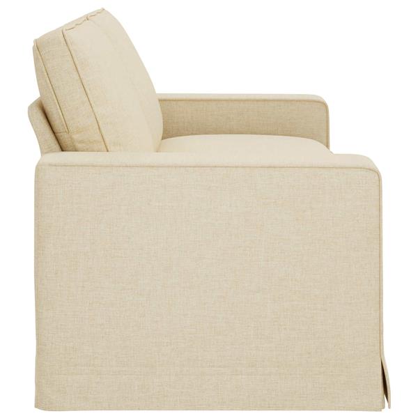 Grote foto vidaxl bank cr me 222 x 80 x 82 cm stof huis en inrichting bankstellen