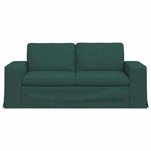 Grote foto vidaxl bank donkergroen 182 x 80 x 82 cm stof huis en inrichting bankstellen