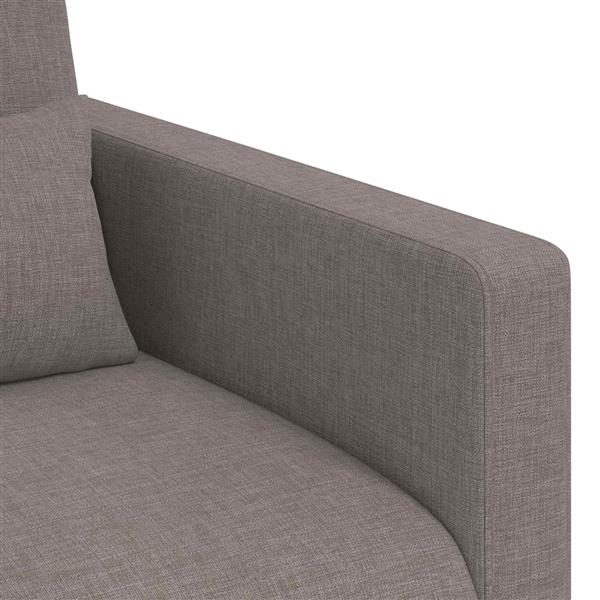 Grote foto vidaxl bank taupe 78 x 78 x 80 cm stof huis en inrichting bankstellen