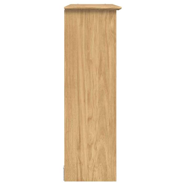 Grote foto vidaxl kast met glazen deuren bodo honingbruin 115 5 x 38 5 x 117 7 cm huis en inrichting overige