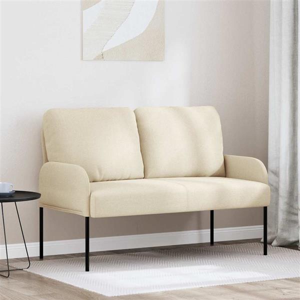 Grote foto vidaxl banken met kussen 110cm cr me multiplex huis en inrichting bankstellen