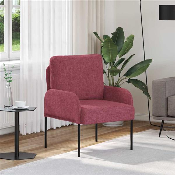 Grote foto vidaxl banken met kussen 55cm wijnrood multiplex huis en inrichting bankstellen