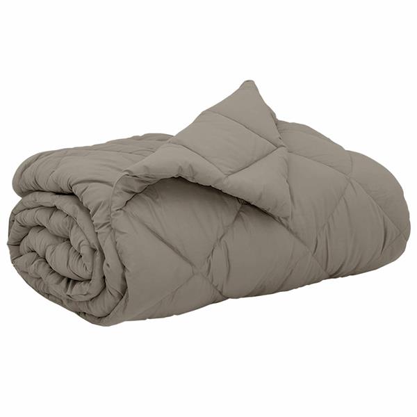 Grote foto vidaxl vol jaar dekbed lichtgrijs 220 x 200 cm microfiber huis en inrichting bedden