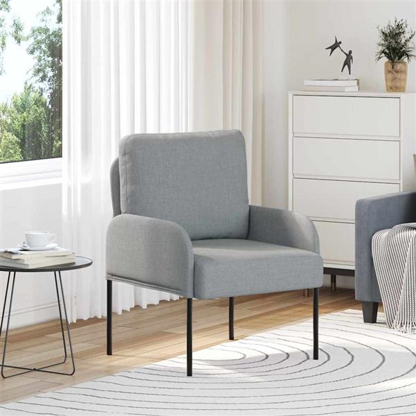 Grote foto vidaxl banken met kussen 55cm lichtgrijs multiplex huis en inrichting bankstellen